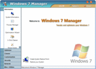 Windows 7 Manager screenshot